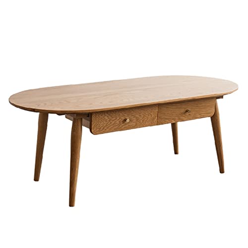TOMYEUS Rustikaler Beistelltisch Nordic Couchtisch Wohnzimmer Möbel Tee Tisch Couchtisch Couchtisch Runde Akzenttabelle (Size : 1.2 * 0.6 * 0.45m)