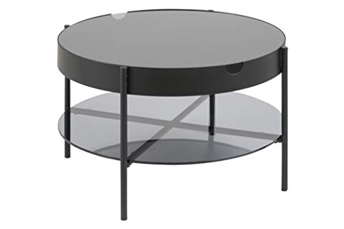 PKline Tipon Sofatisch Beistelltisch Wohnzimmer Metall Tisch schwarz