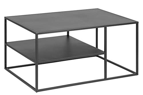 PKline Couchtisch Virame Wohnzimmertisch Tisch Beistelltisch Stahl schwarz