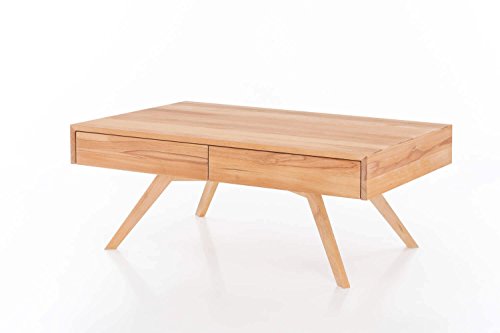 Möbelfreude Doluna Beistelltisch Mirano 110x75x44 cm | Massiv Holz Tisch | Wohnzimmertisch Kernbuche geölt
