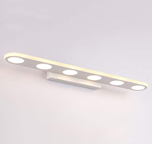 WEDF LED wasserdichte Schlafzimmer Wandlampe Make-up Lampe (Farbe : Rund/Weiß-27cm/9W) (Farbe : Rund/Weiß 47cm/15W)