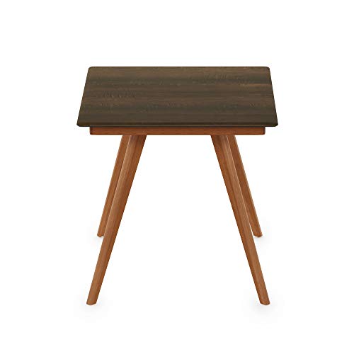 Furinno Quadratischer Tisch, Nussbaum, 70 x 70 x 75 cm