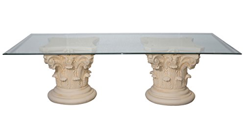 Antikes Wohndesign Wohnzimmertisch Cochtisch Lounge Tisch rechteckig 180cmx90cm Creme