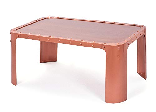 PKline Metall Couchtisch Gorwan Kupfer Sofa Beistelltisch Wohnzimmer Tisch Kaffeetisch