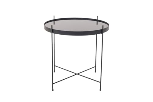 Homexperts Trend 38 Beistell-Tisch, Metall, schwarz, D, H 43 cm