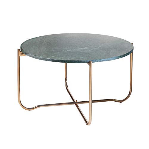 Riess Ambiente Exklusiver Couchtisch Noble 62cm grün echter Marmor hochwertig verarbeitet Wohnzimmertisch Tisch