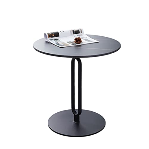 UNNS Beistelltisch Kleiner Couchtisch -Schiefer Beistelltisch Schiefer Kleiner runder Tischecke Kaffeetisch Nordic Kleiner runder Tisch Sofa-Couchtisch (Color : A)