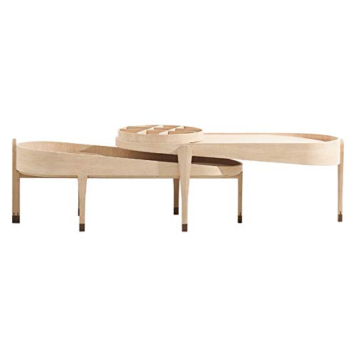 Saturey Couchtisch Home Holz Couchtisch Sofa Tischsets Einfaches und Multifunktionsschalentisc h Endtisch for Wohnzimmer Schlafzimmer Moderner Teetisch