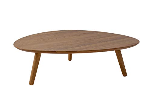Ragaba Contrast Pick Dreieck Couchtisch - niedriger Holztisch mit Eichen Beine | 110cm x 110cm x 28cm