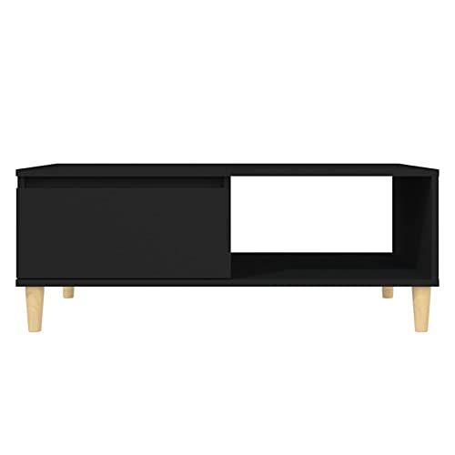 Gawany Couchtisch Modernes Design Beistelltisch Wohnzimmertisch Kaffeetisch Sofatisch Teetisch Tisch Wohnzimmer Schwarz 90x60x35cm Spanplatte