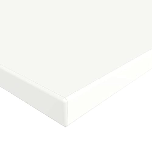 MySpiegel.de Tischplatte Holz Zuschnitt nach Maß Beschichtete Holzdekorplatte Weiß in 25mm Stärke (150 x 70 cm, Weiß)