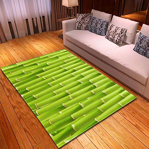YQZS Designer Teppich Moderner Teppich Grüner Bambus Einfach Couchtisch Teppich Schlafzimmer Teppich Wohnzimmer ?160X230(63X90Inch)