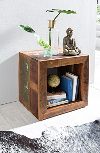 KADIMA DESIGN Beistelltisch Diana 45 x 45 x 35 cm Wohnzimmertisch Cube Regal Tisch
