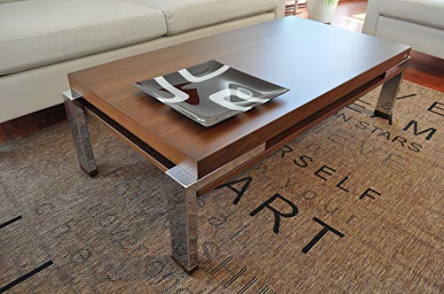 Design Couchtisch Tisch Wohnzimmertisch K-111 Carl Svensson (Nussbaum/Walnuss 50cm hoch)