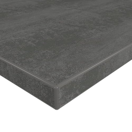 MySpiegel.de Tischplatte Holz Zuschnitt nach Maß Beschichtete Holzdekorplatte Beton dunkel in 19mm Stärke (50 x 50 cm, Beton dunkel)