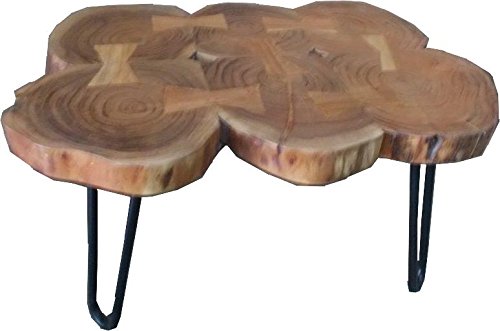 Casa Padrino Beistelltisch Akazien Holz/Eisen 80 115 cm   Industrial Möbel Hocker Tisch