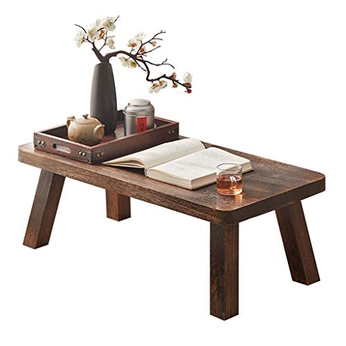 Erker Teetisch Quadratischer Niedriger Tisch Japanischer Tatami-Tisch Niedriger Tisch Im Schlafzimmer Meditationstisch (Color : Brown, Size : 40 * 30 * 20cm)