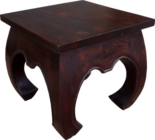 GURU SHOP Opiumtisch Bodentisch, Kaffeetisch aus Indien Rechteckig, Akazienholz, Grösse: 60x90 cm, Kaffeetische & Bodentische