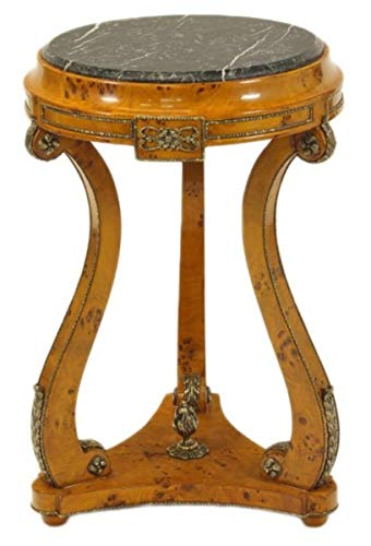 Casa Padrino Barock Beistelltisch Vogelaugen Ahorn H70 x 45cm - Ludwig XVI Antik Stil Tisch - Möbel