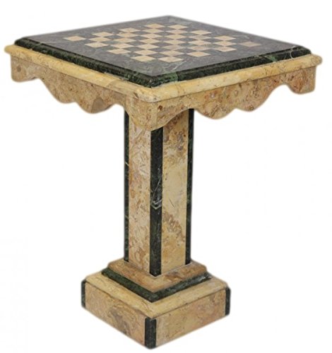 Casa Padrino Luxus Spieltisch Schach/Dame Tisch Creme     Möbel Antik Stil Art Deco Jugendstil Schachtisch