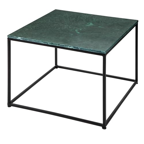 Riess Ambiente Eleganter Couchtisch Elements 50cm grün mit polierter Marmor-Platte Wohnzimmertisch Tisch Sofatisch