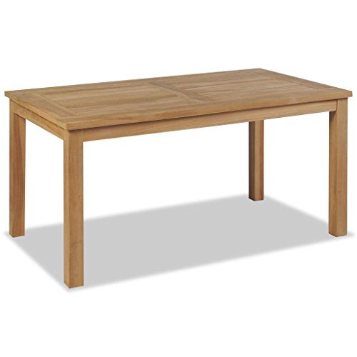 tiauant Möbel Tisch Konsolen Couchtisch Teaktisch 90 x 50 x 45 cm Material: Teakholz mit Finish (Pone) Couchtisch Garten