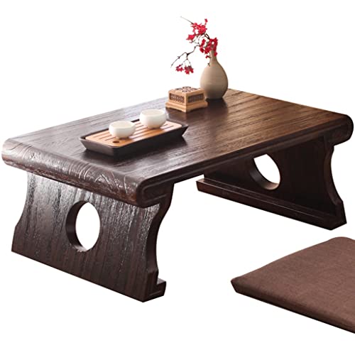End Tables Wohnzimmer Zen-Teetisch Japanischer Tatami-Tisch Retro-Meditation Niedriger Tisch Kung-Fu-Couchtisch Mit Erkerfenster (Size : 70x45x30cm)