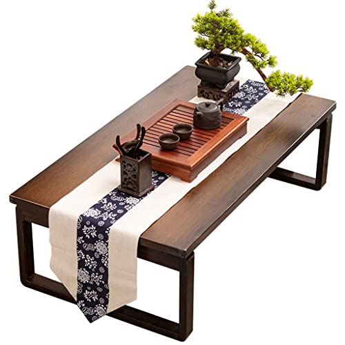 Japanischer Tatami-Tisch Einfacher Multifunktionaler Couchtisch Klappbarer Erker-Couchtisch Balkon-Beistelltisch (Size : 80x50x31cm)