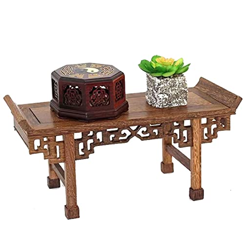 QIANWAN Orientalisch couchtisch Orientalische Klassische Riser Stands Basis for Buddha statuen Socke Meditation Tisch rechteck Holz werturt Tray kleine schachtelanzeige möbel Mini dekorativ