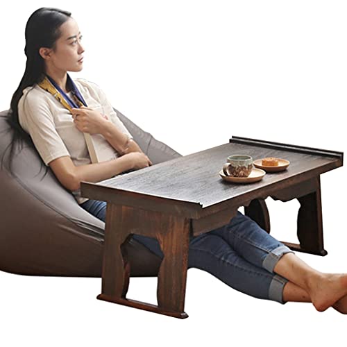 End Tables Retro Kung Fu Couchtisch Klappbarer Couchtisch Japanischer Tatami Tisch Erker Zen Teetisch Tisch Im Freien (Size : 80x44x34cm)