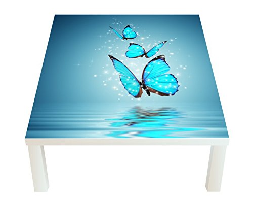 Klebefieber Design Tisch Glitzernde Schmetterlinge B x H: 55cm x 55cm