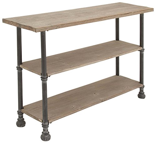 Deco 79 66670 Wood Metal Console, 48  x 32 , Brown