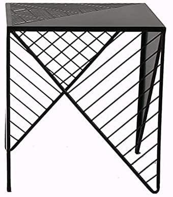 dtkmkj Couchtisch Retro Industrial Style Beistelltisch Wohnzimmer Unteres Ablageregal Metallrahmen Tisch