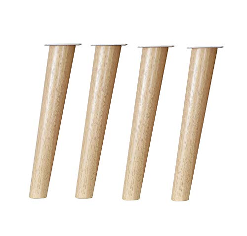 Furniture legs (foot) Möbelfüsse, aus Massivholz festen Füsse, Cabinet Couchtisch Holzbeinen, schrägen Fuss (Vier Stück)